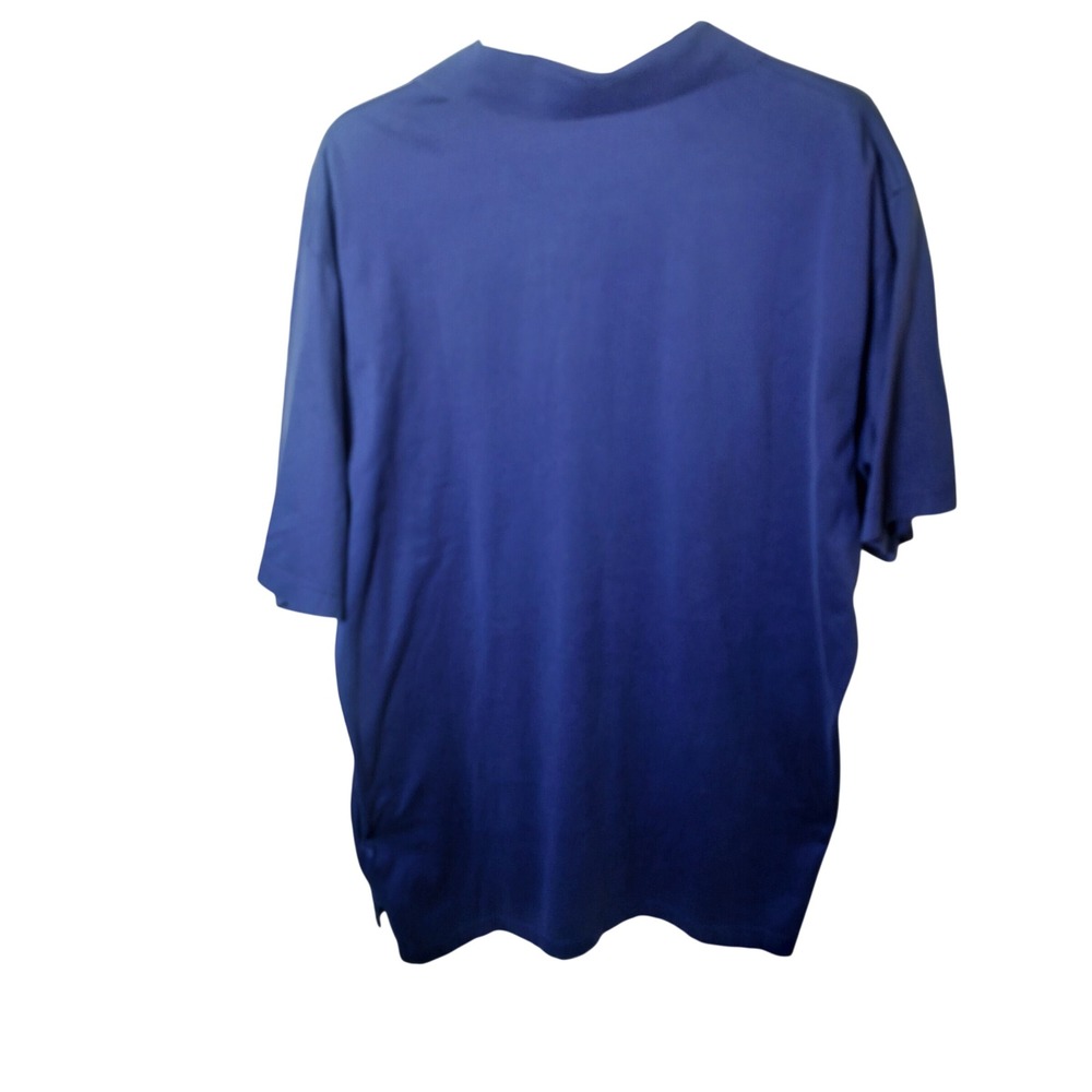 Peter Millar Mens Large Blue Short Sleeve Classic Polo Shirt Solid Golf Casual